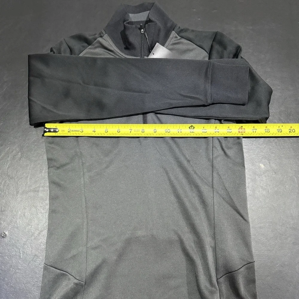 Nike Women's Golf Dri-FIT 1/4 Zip Pullover Gray Embroidered Logo Sz‎ Small NWT
